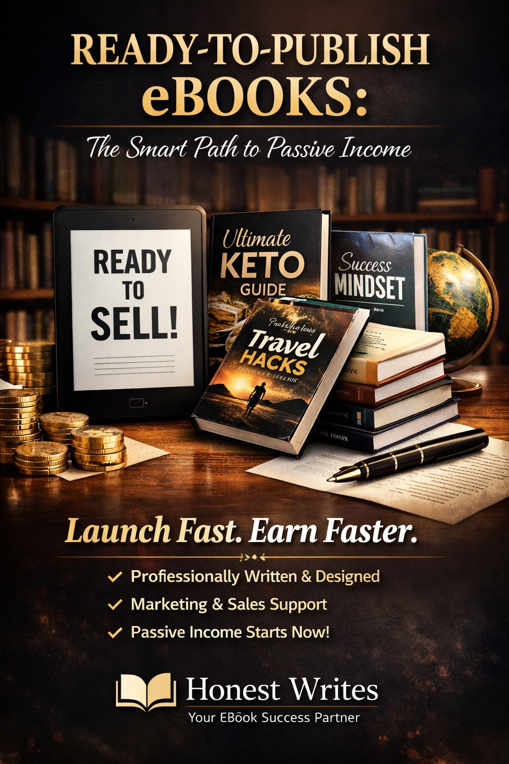 Why Smart Creators Choose Ready-to-Publish eBooks: The Faster, Smarter Path to Passive Income with Honest Writes